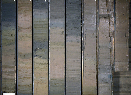 Sedimentprøver. Foto: Hannes Grobe, Creative Commons by 3.0 
