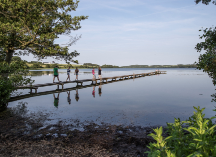 Badebroen ved Fussingø. Foto: Per Fløng, Naturstyrelsen.